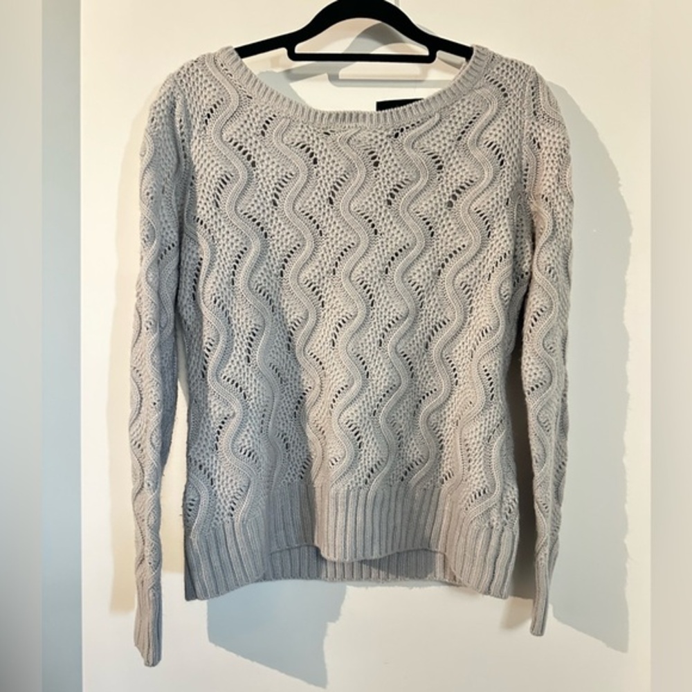 5/$25 It's Our Time Gray Wave Pattern Sweater